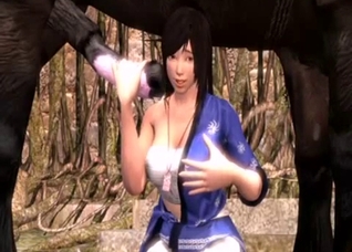 Amazing 3D bestiality action with stallion