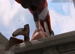 Watch Lara Croft get sodomized by a horse